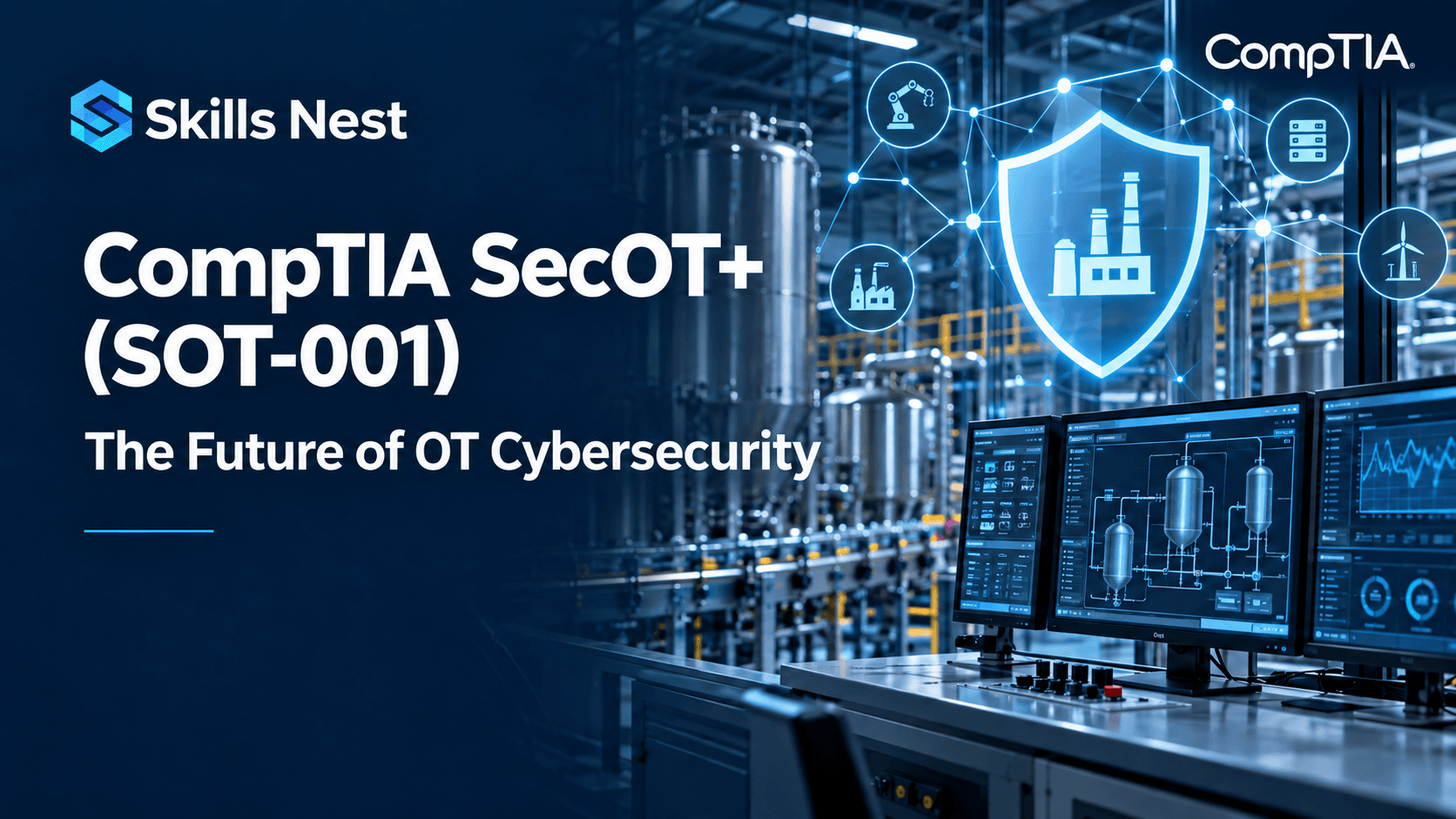 CompTIA SecOT+ SOT-001 OT cybersecurity certification